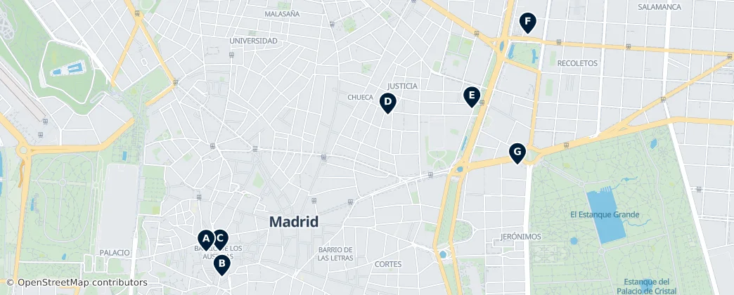 Map of Madrid