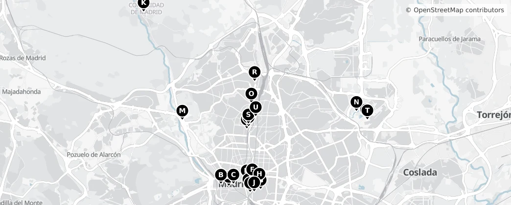 Map of Madrid
