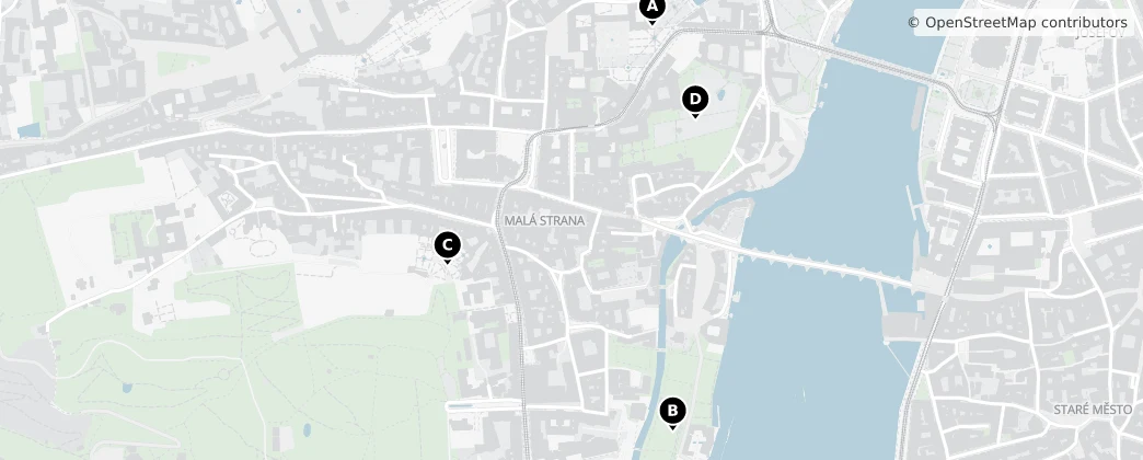 Map of Malá Strana