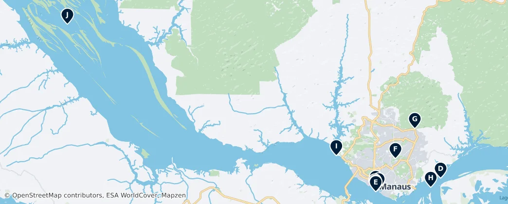 Map of Manaus