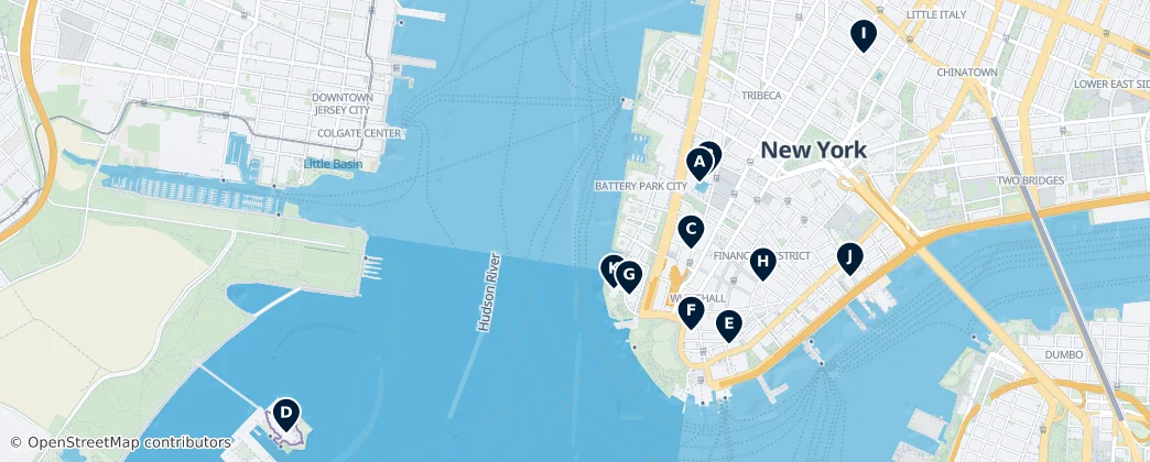 Map of Manhattan Community Board 1
