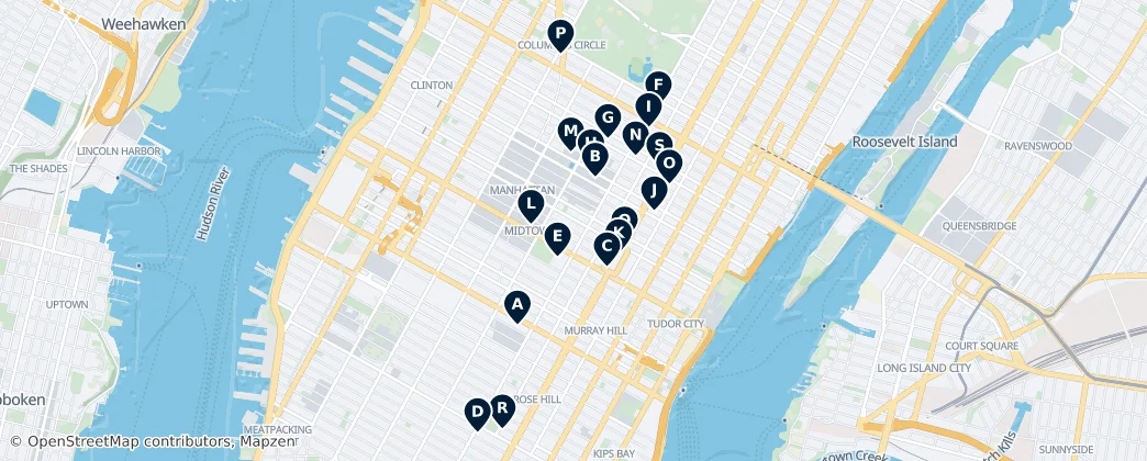 Map of Manhattan Community Board 5