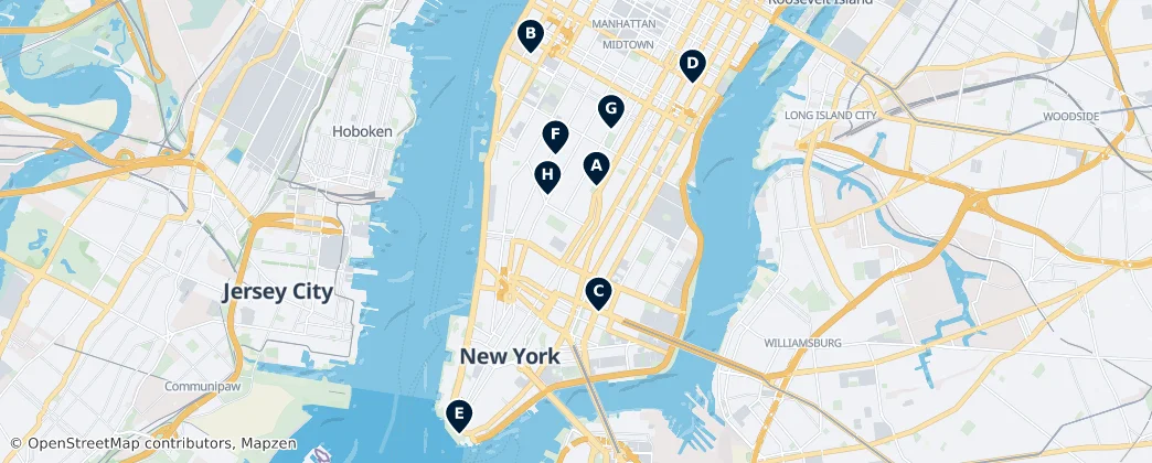 Map of Manhattan