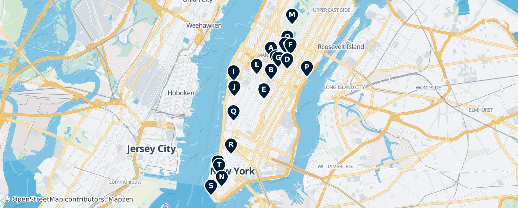 Map of Manhattan