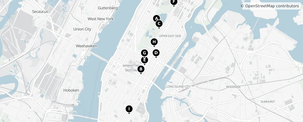 Map of Manhattan