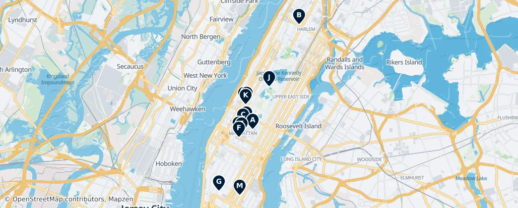 Map of Manhattan