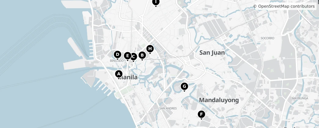 Map of Manila
