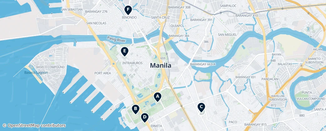 Map of Manila
