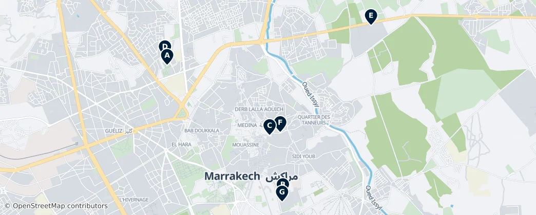 Map of Marakeş