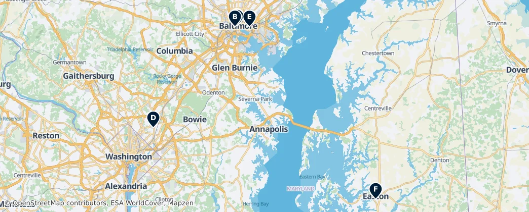 Map of Maryland