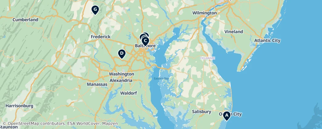 Map of Maryland