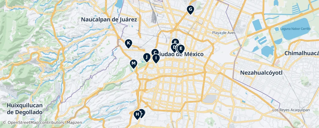 Map of Meksika
