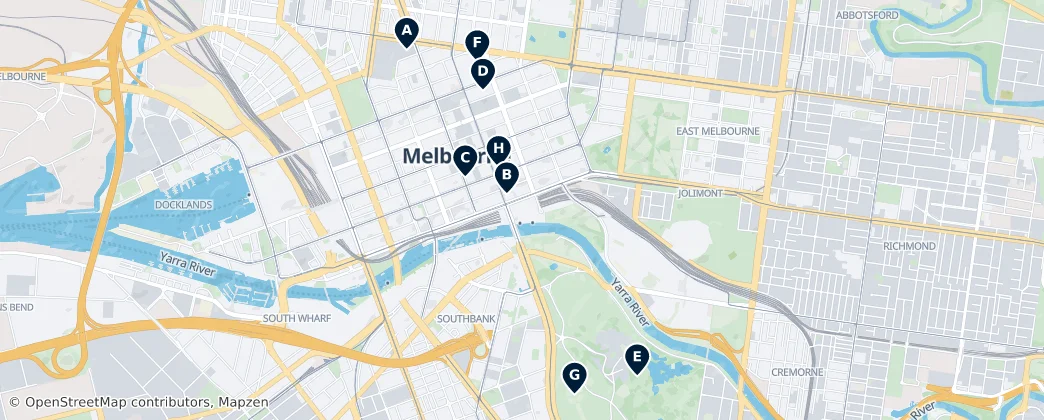 Map of Melbourne
