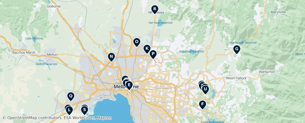 Map of Melbourne