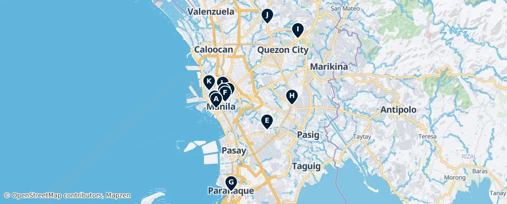 Map of Metro Manila