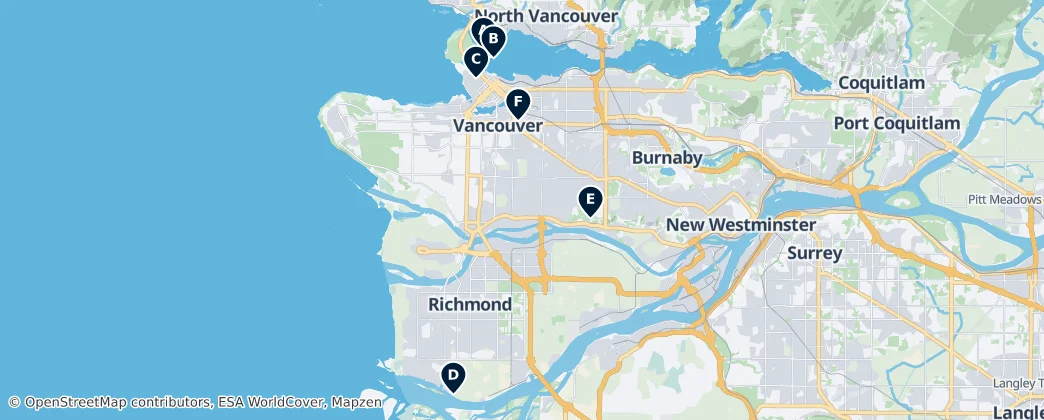 Map of Metro Vancouver