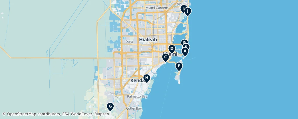 Map of Miami-Dade County