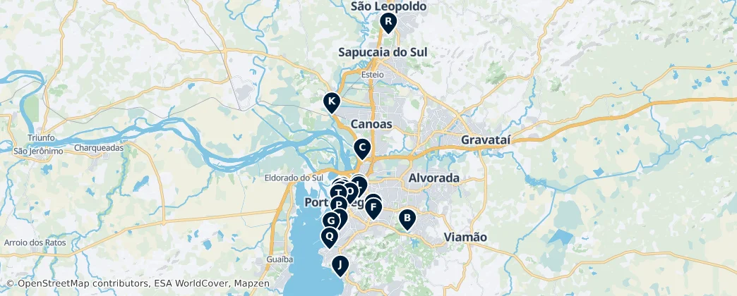 Map of Região Geográfica Imediata de Porto Alegre