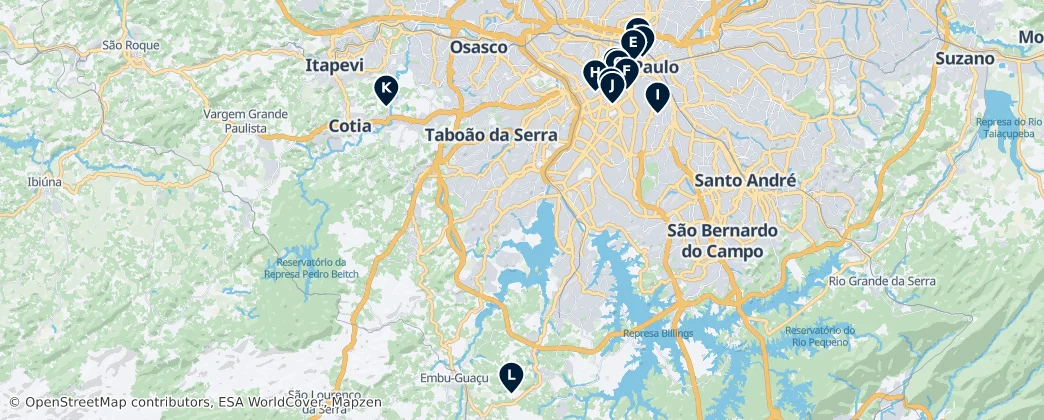 Map of Região Imediata de São Paulo