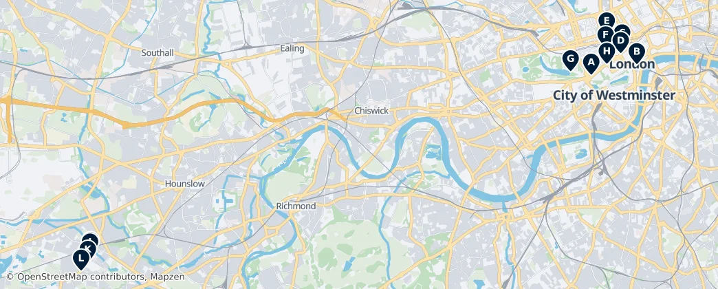 Map of Middlesex
