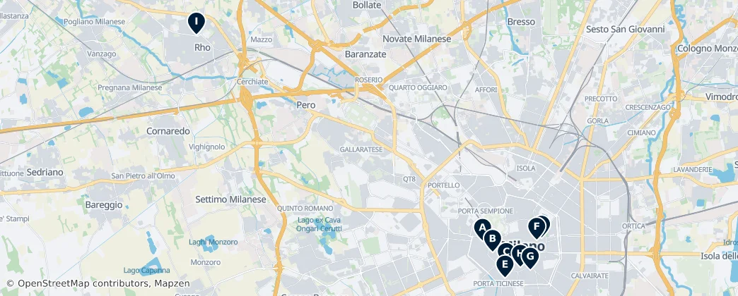 Map of Milano