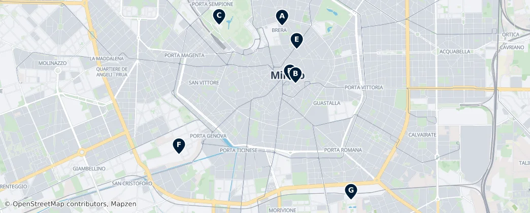 Map of Milano