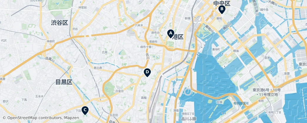 Map of Minato