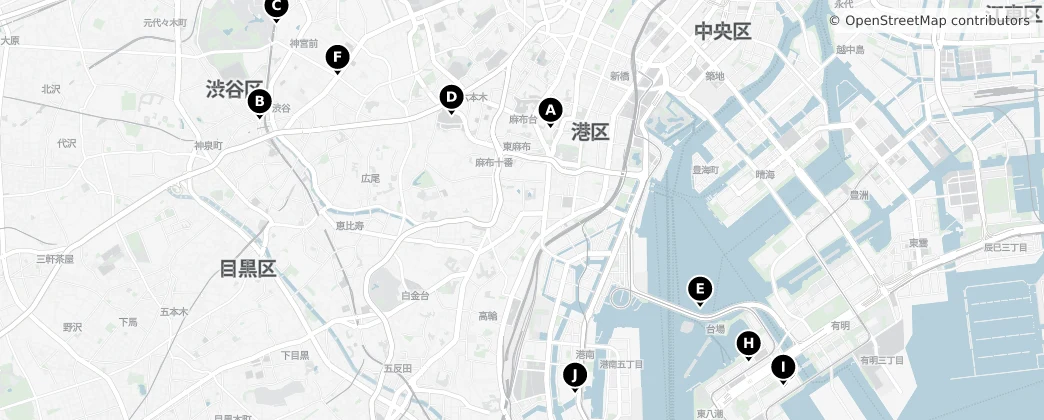 Map of Minato