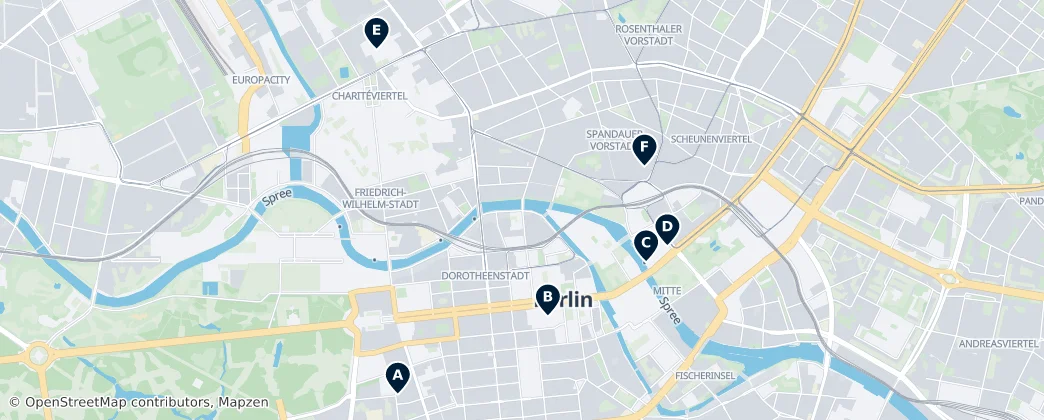 Map of Mitte