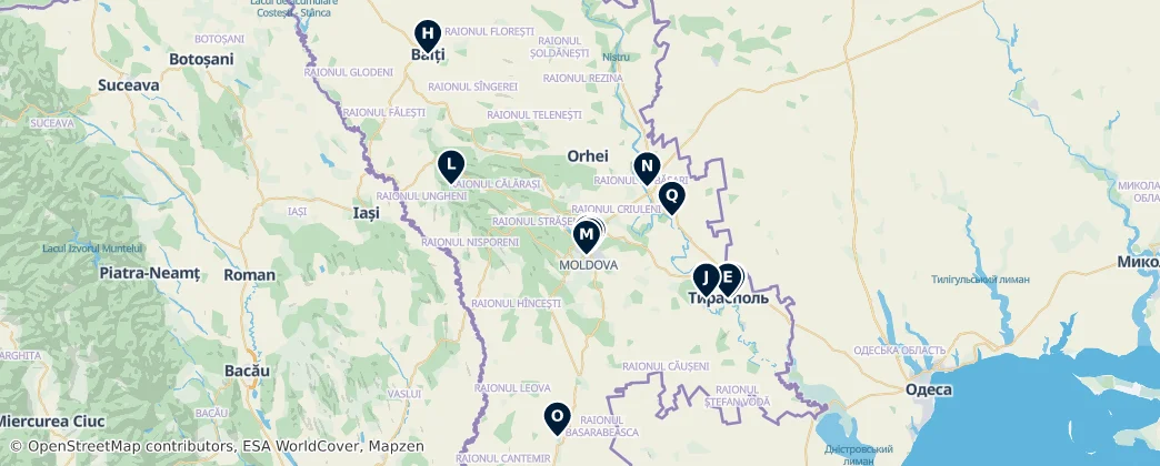 Map of Moldova
