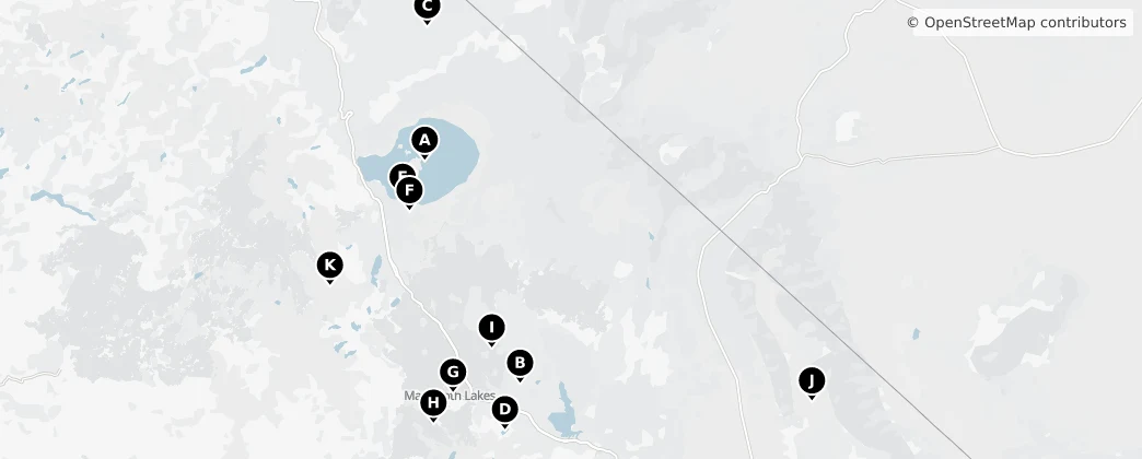 Map of Mono County