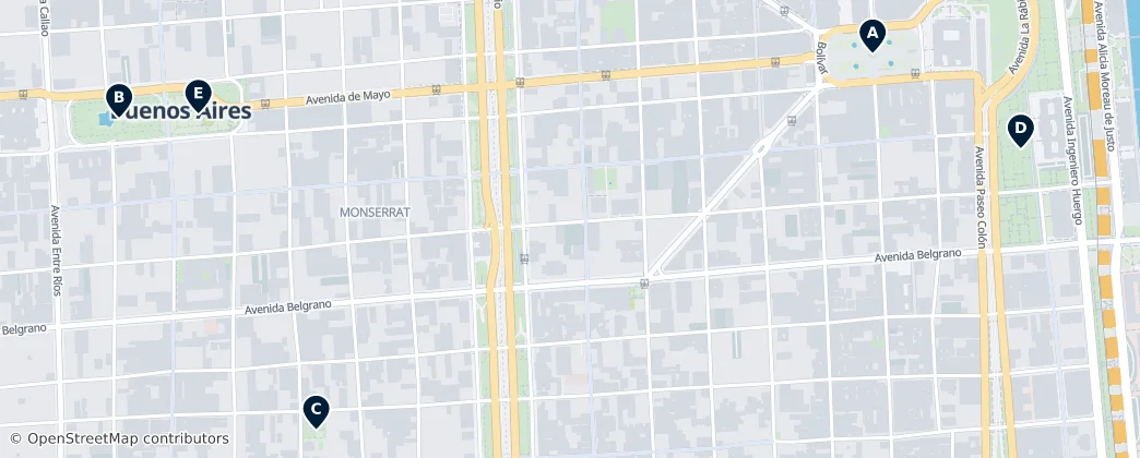 Map of Monserrat, Buenos Aires