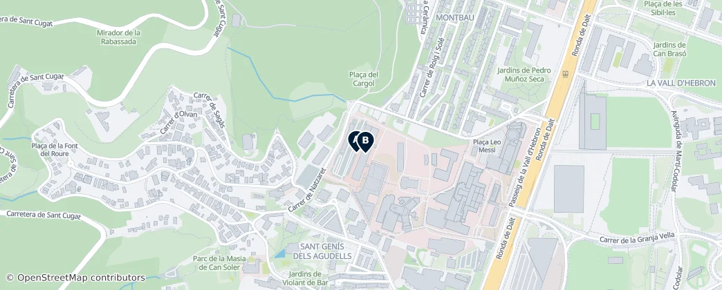 Map of Montbau