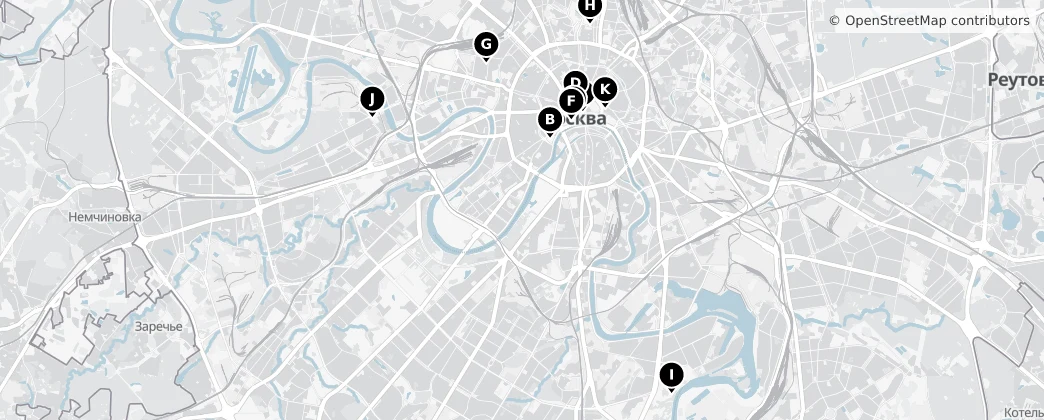 Map of Moskova