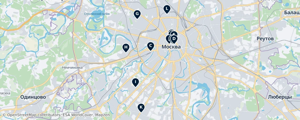 Map of Moskova