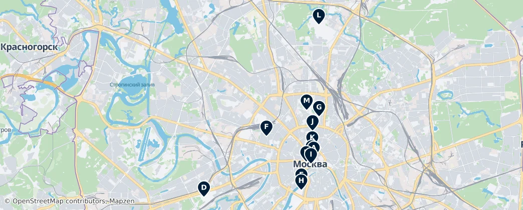 Map of Moskova