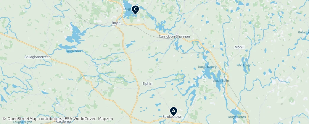 Map of Boyle Municipal District