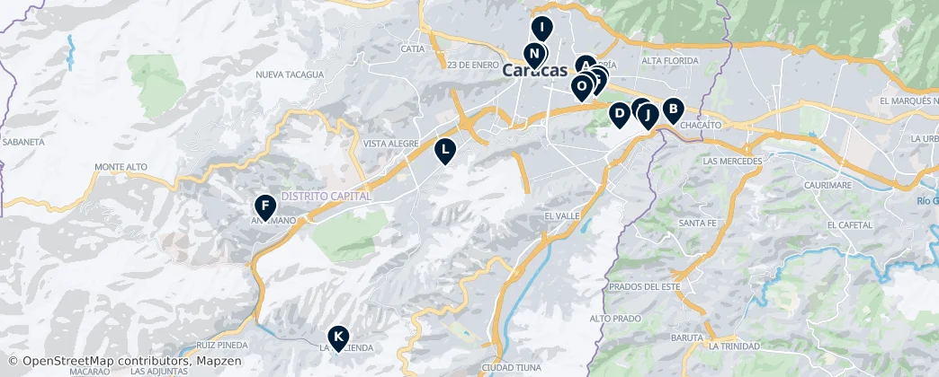 Map of Municipio Libertador