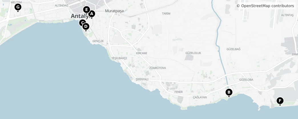 Map of Muratpaşa