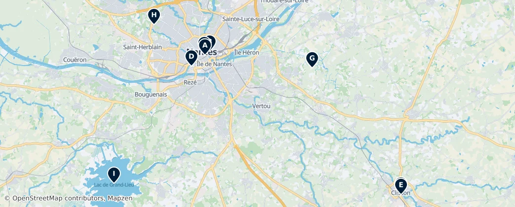 Map of Arrondissement of Nantes