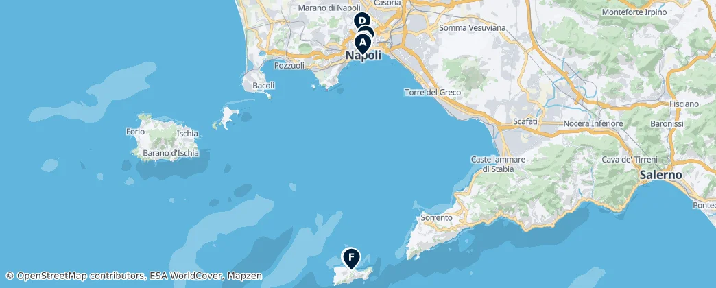 Map of Napoli