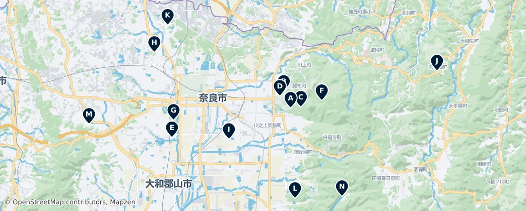 Map of Nara