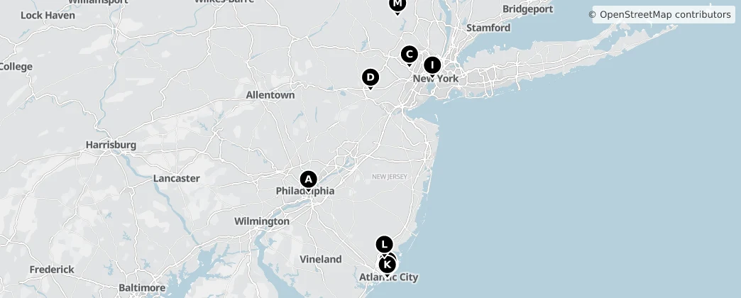 Map of New Jersey