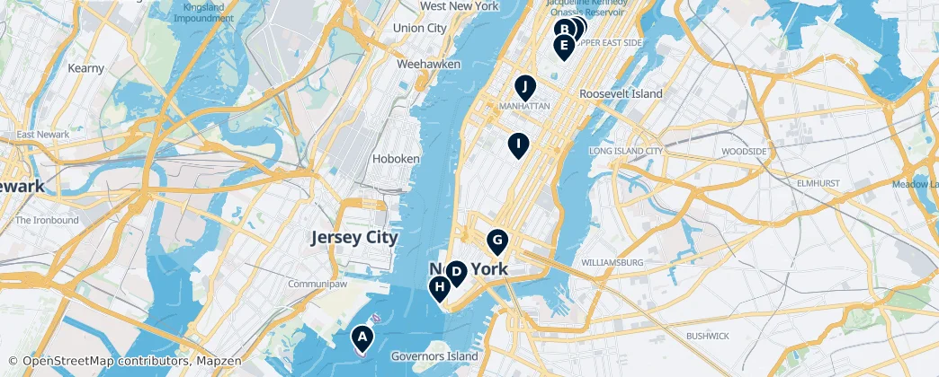 Map of Manhattan