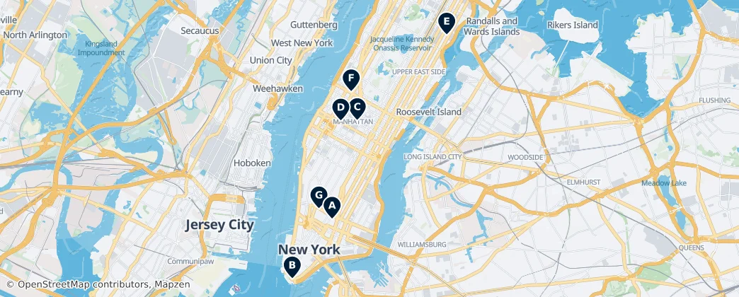 Map of Manhattan