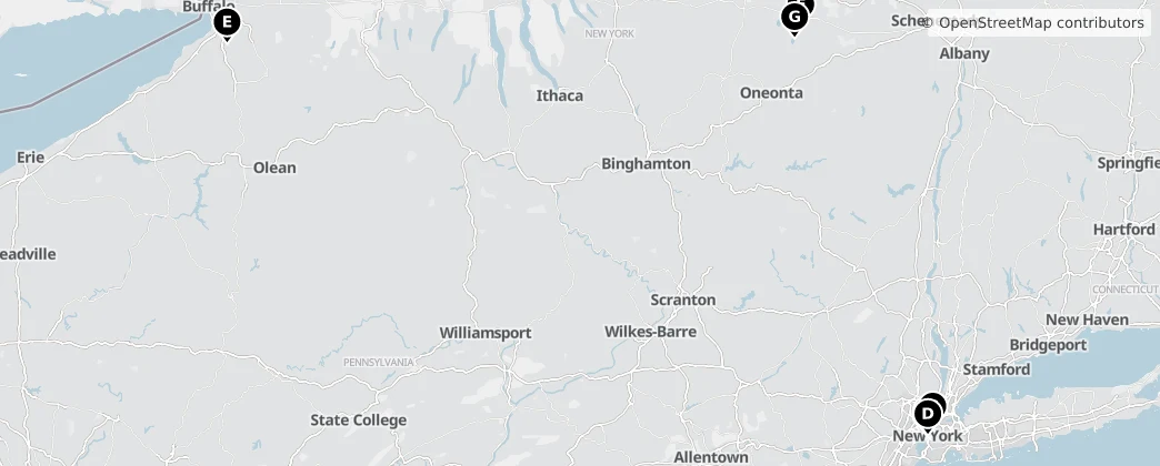 Map of New York