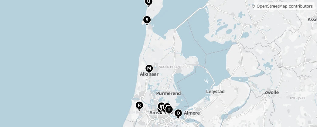 Map of Kuzey Hollanda