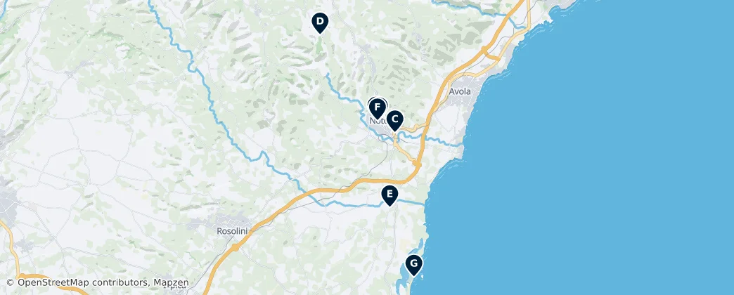 Map of Noto