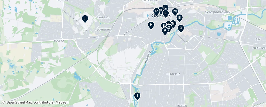 Map of Odense