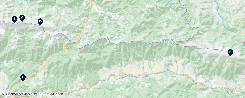 Map of Brezno District